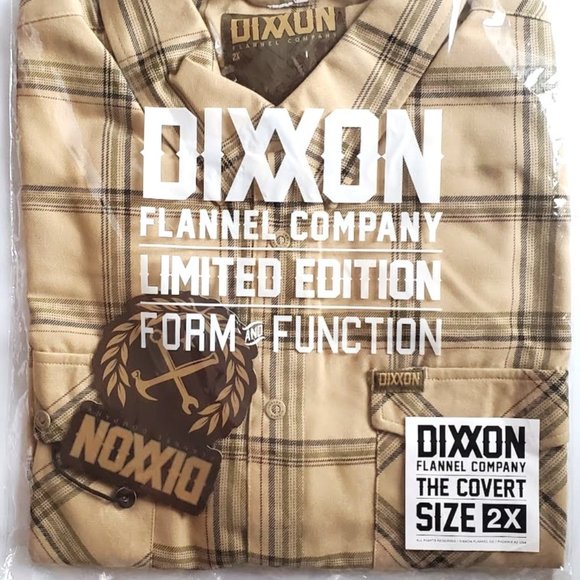 DIXXON Flannel COVERT Limited Edition Men's Flannel Shirt 2XL - Picture 7 of 9